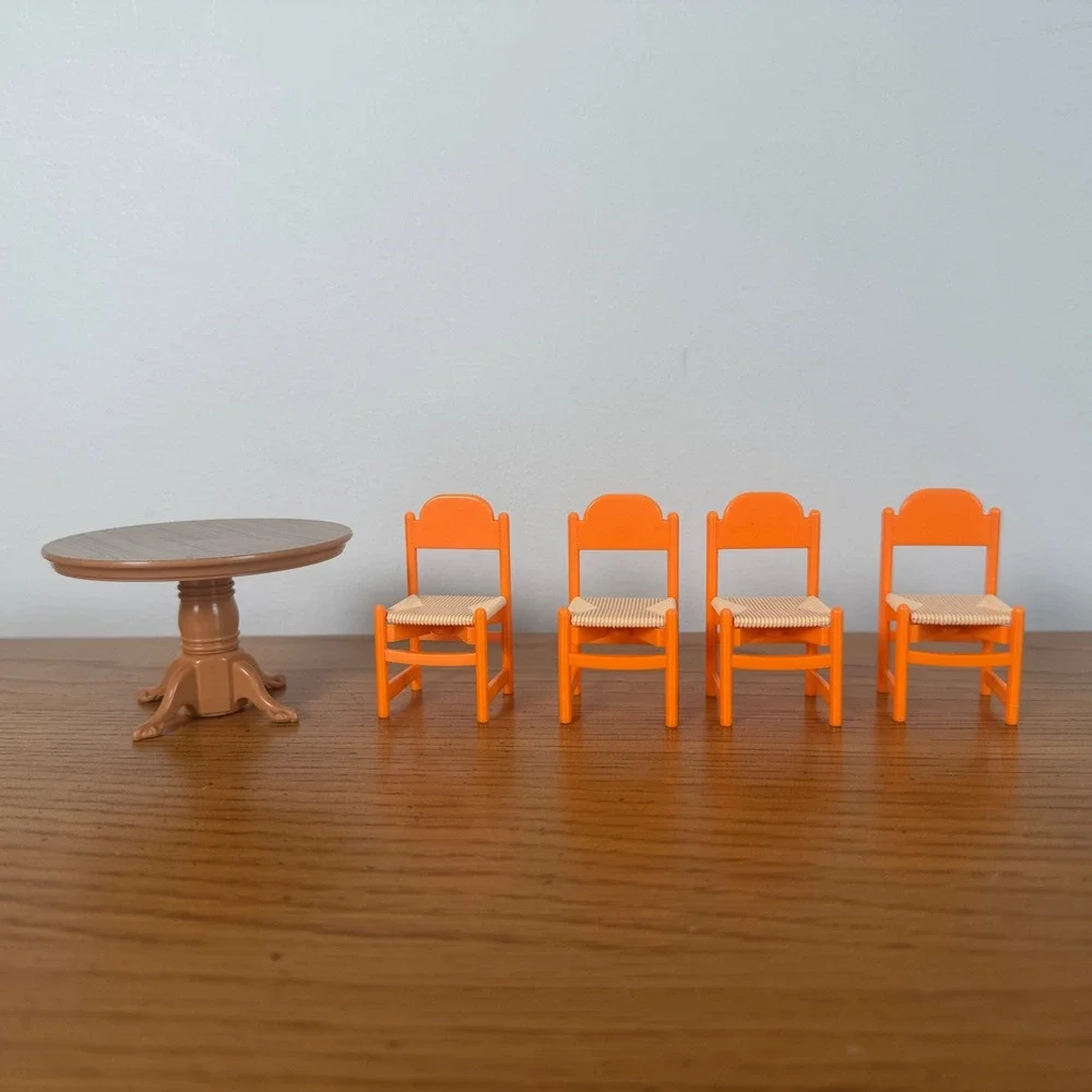 Vintage TOMY Dollhouse Figures Furniture Lot 1970s 1980s 22pc‎